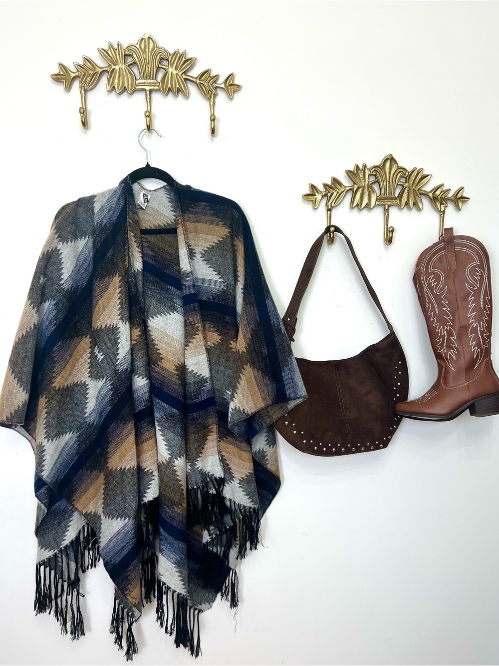 Southwestern inspired shawl/wrap XL